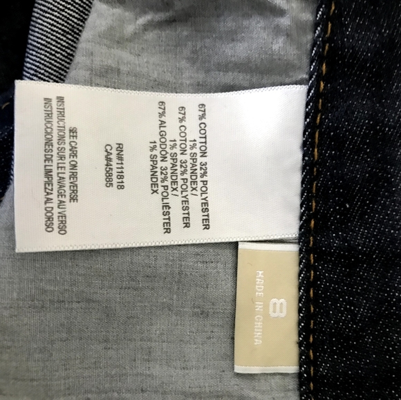 Michael Kors Dark Blue Jeans Women's Size 8 x 32 - Picture 4 of 4